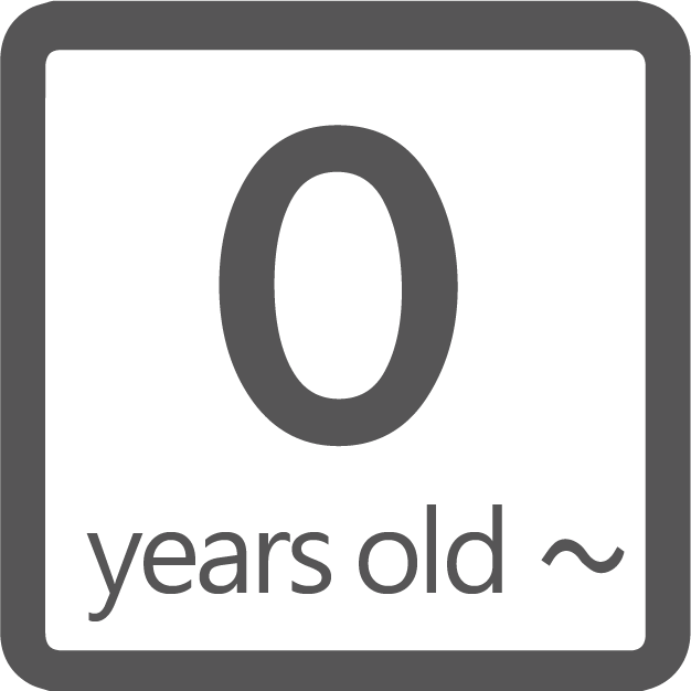 0 year old or older